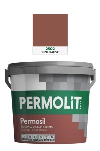 Permosil Silikonlu Dış Cephe Boyası, Uzun Ömürlü Koruma Kızıl Kahve